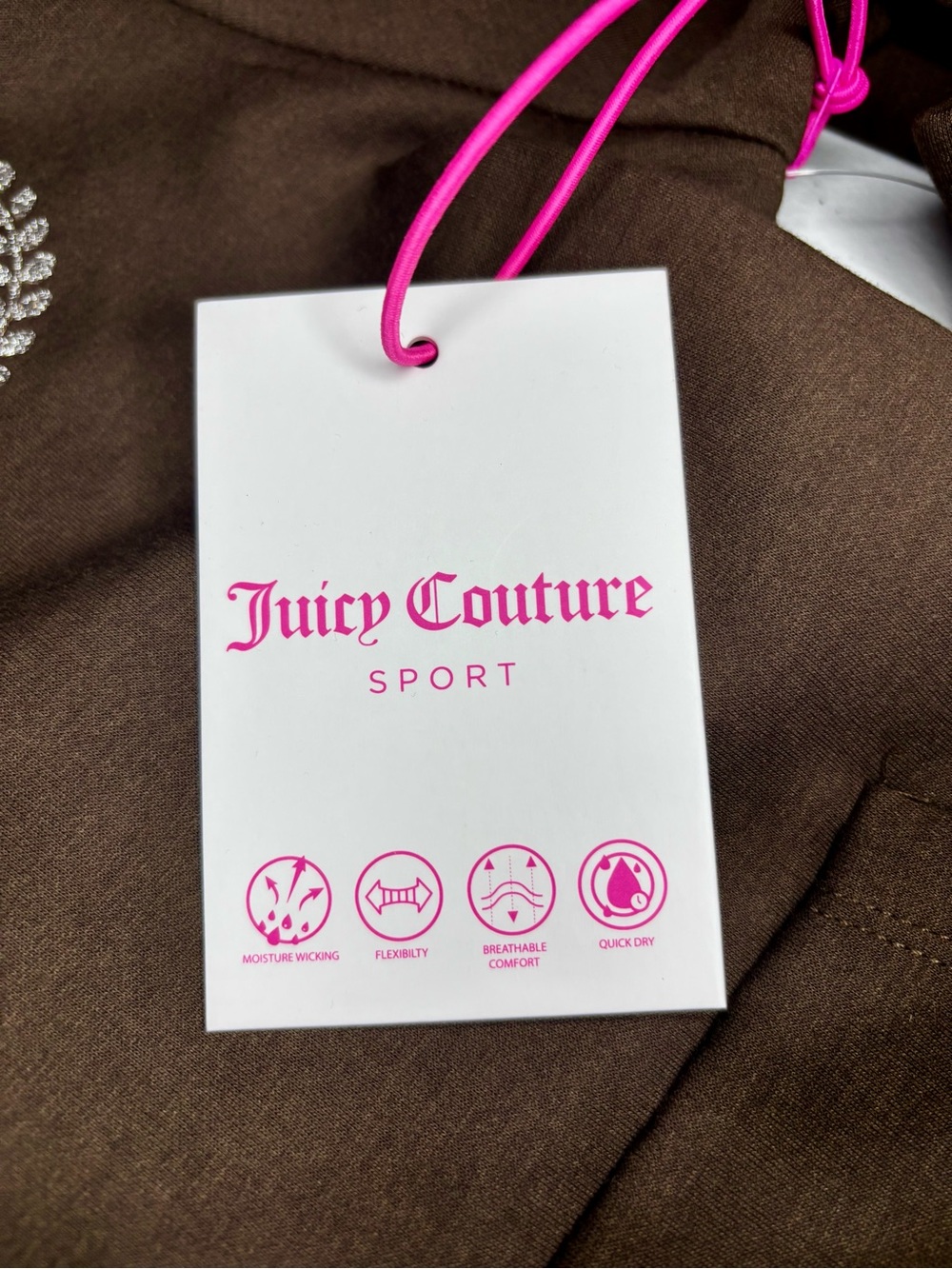NWT Juicy Couture Chocolate Brown Heritage Crest Hoodie & Flare Tracksuit Set - Picture 5 of 7
